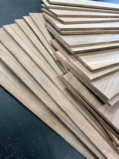 Solid Walnut thin stock - 3/16 thick x 4" wide