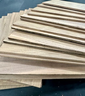 Solid Walnut thin stock - 3/16 thick x 4" wide