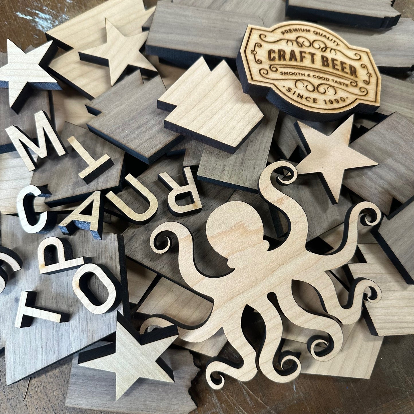 Thin wood shapes
