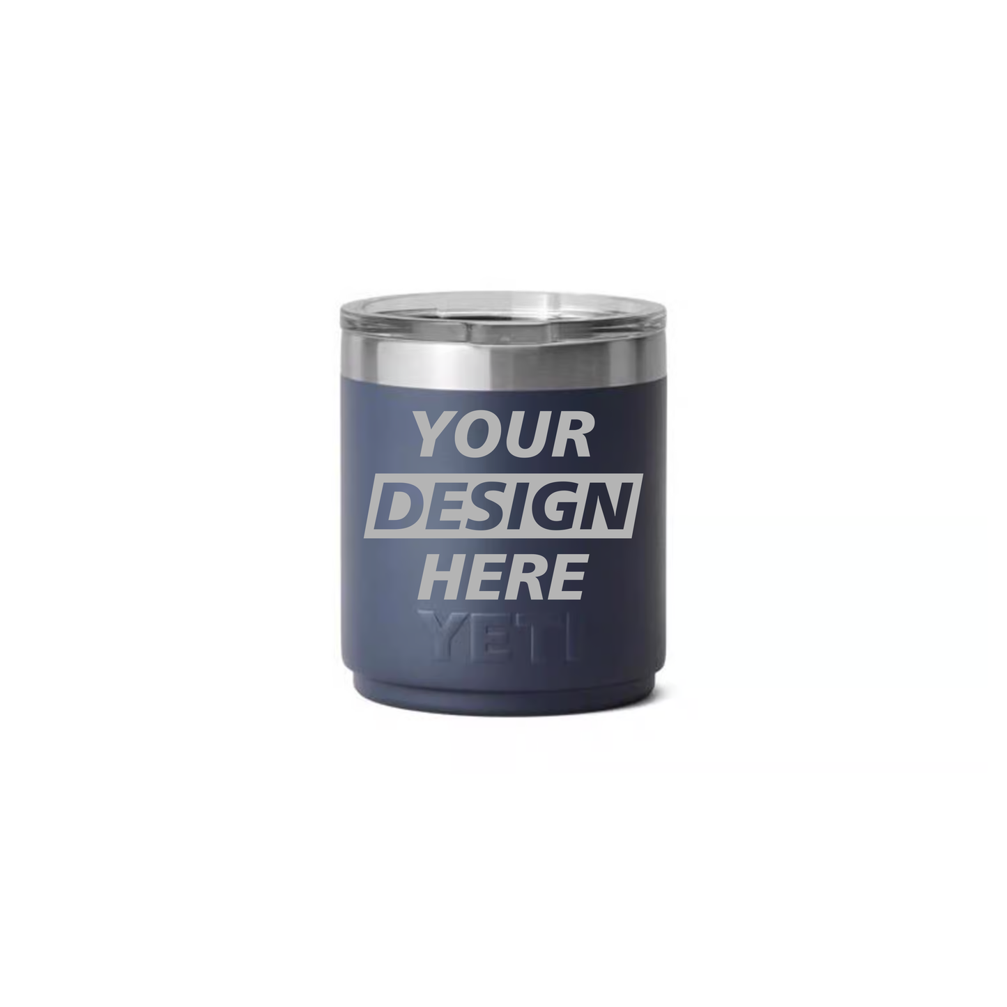 YETI Rambler 10 oz Lowball – Custom Laser Engraved (12 Unit Minimum)