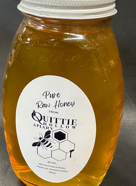 Raw Honey in a 2 lb glass jar