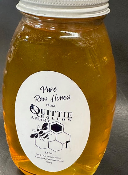 Raw Honey in a 2 lb glass jar