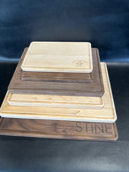 Engraved Cutting Board with juice groove - 3 sizes