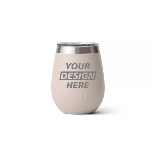 YETI Rambler 10 oz Wine Tumbler – Custom Laser Engraved (12 Unit Minimum)