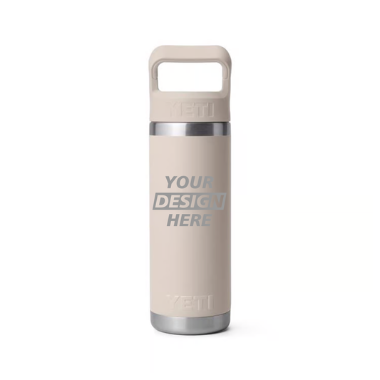 YETI Rambler 18 oz Bottle w/ Chug Cap – Custom Laser Engraved (12 Unit Minimum)