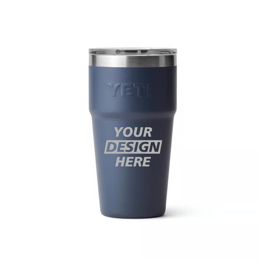 YETI Rambler 20 oz Stackable Cup – Custom Laser Engraved (12 Unit Minimum)