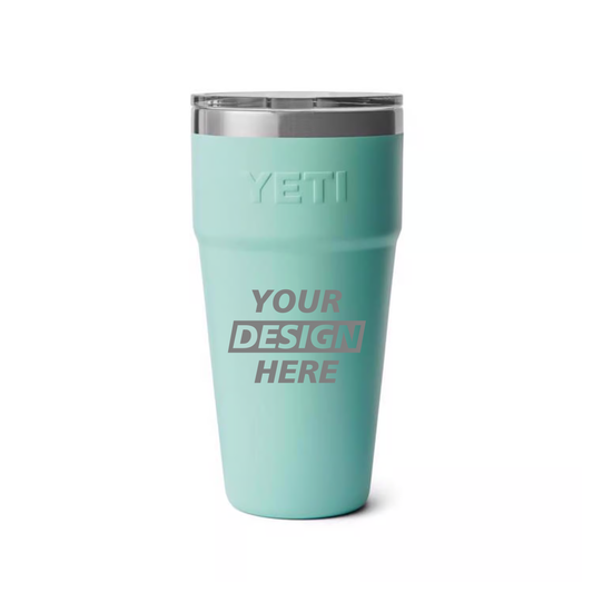 YETI Rambler 30 oz Stackable Cup – Custom Laser Engraved (12 Unit Minimum)