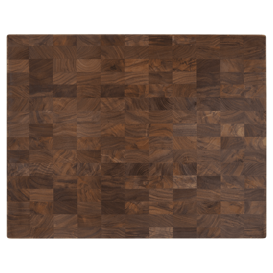 Walnut Butcher Block Cutting Board Large – Custom Engraved (16" x 13")